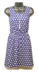 Pink Rose Navy print Summer dress